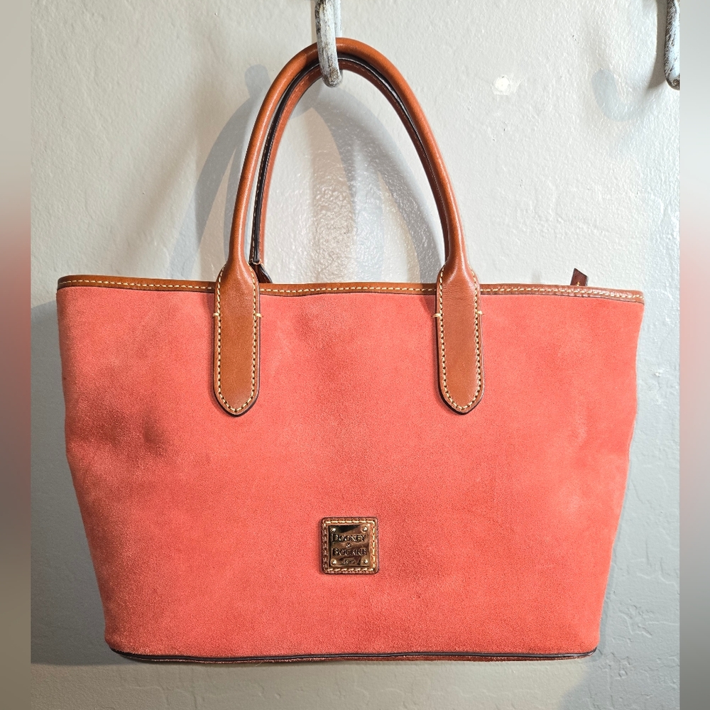 Dooney & Bourke Coral Suede Tote Bag